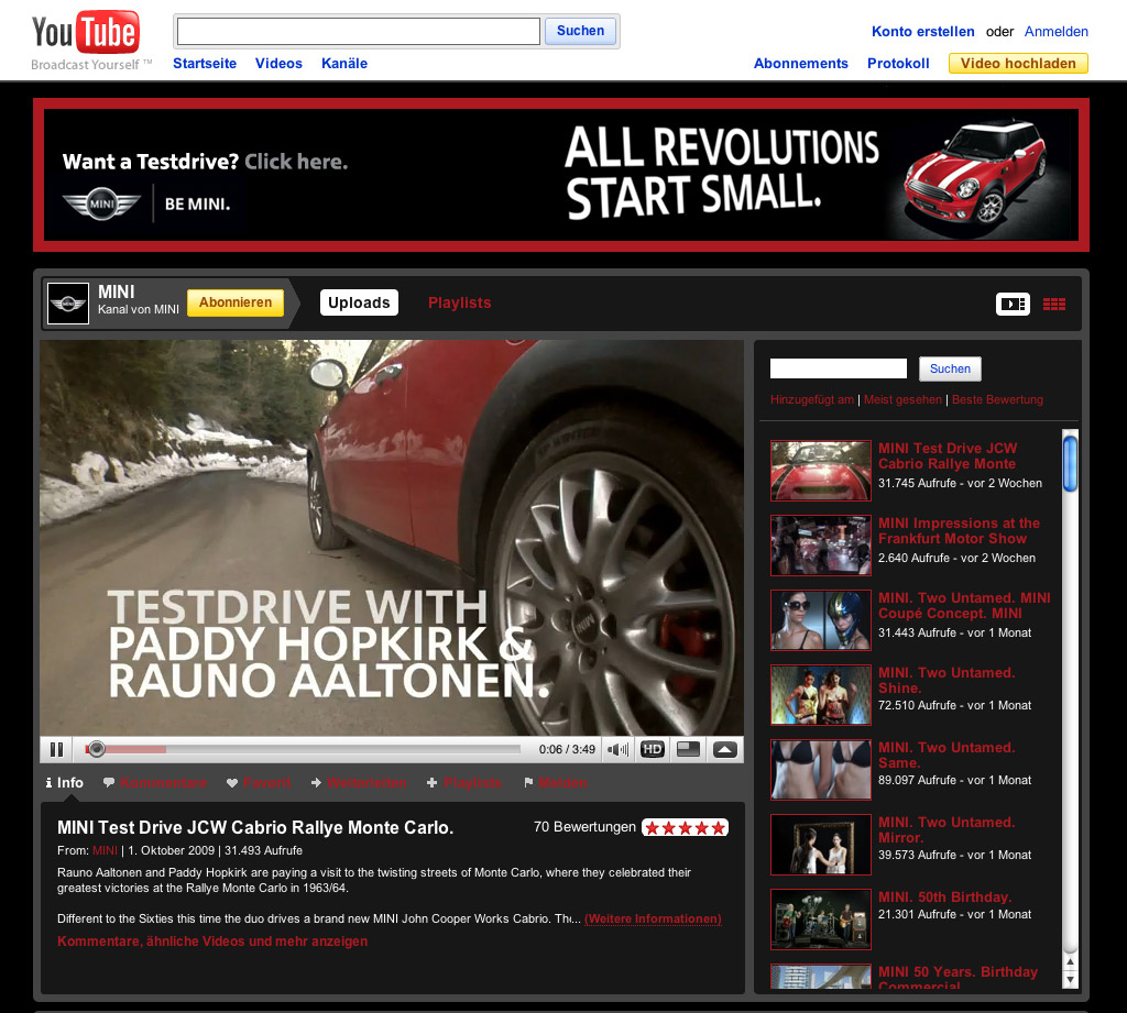 Screenshot MINI YouTube Channel